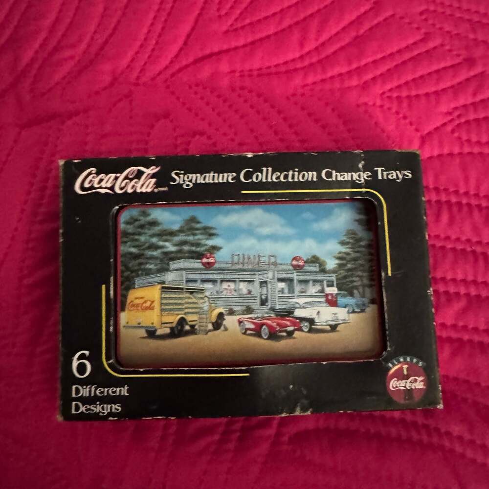 Vintage 1998 Coca-Cola Signature Collection Set of 6 Trays by Pamela C. Renfroe